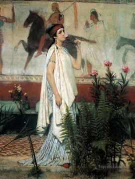 サー・ローレンス・アルマ・タデマ Painting - ギリシャ人女性のロマンチックなサー・ローレンス・アルマ・タデマ